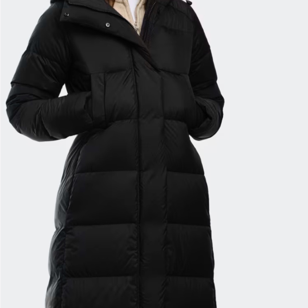 Authentic Liston Parka Canada Gooes Navy long hooded down puffer coat